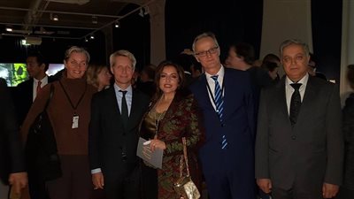 صور.. السفيرة المصرية بالنرويج تفتتح معرض للآثار المصرية فى أوسلو