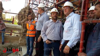 صور.. وزير الآثار يتابع آخر تطورات مشروع الترميم في قصر البارون  