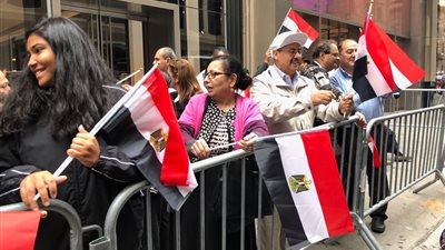 صور.. المسيرات تجتاح نيويورك احتفاءًا بـ الرئيس السيسي 
