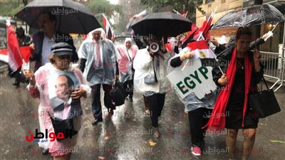 صور .. الجالية المصرية في أمريكا تواصل تأييدها للرئيس السيسي