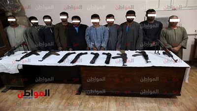 ضبط 10 أشخاص بحوزتهم 10 قطع سلاح ناري في منفلوط