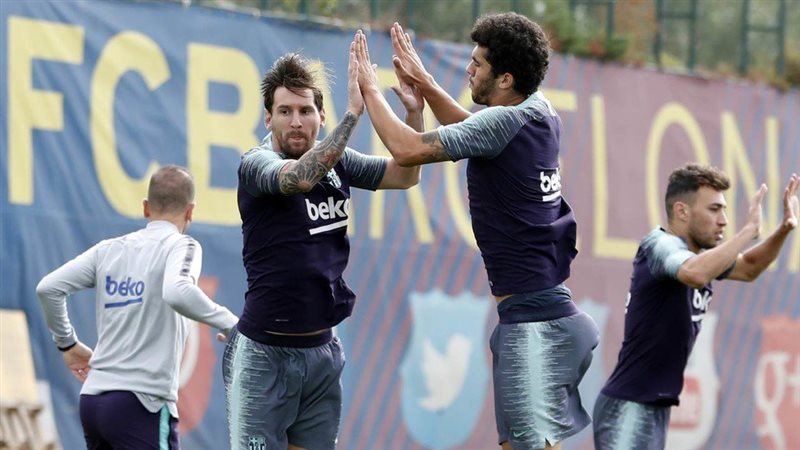 تدريبات برشلونة