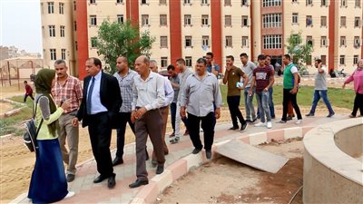 رئيس جامعة بني سويف يستمع لشكاوى الطلاب المدن الجامعية 