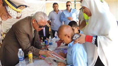 صور| مدير أمن البحيرة يستقبل طلاب مدرسة النور للمكفوفين ودار الأيتام