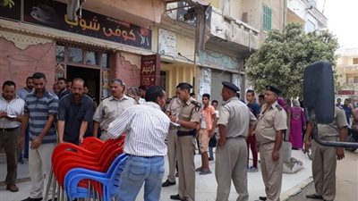 رفع 1244 حالة إشغالات ثابتة ومتحركة خلال حملة امنية بالبحيرة 