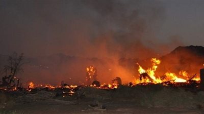 مد الإرسال الإذاعي وغرفة عمليات بإذاعة الوادي الجديد لمتابعة حريق الراشدة 