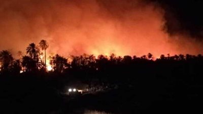 الصحة: إصابة 12 شخصا بالاختناق في حريق قرية الراشدة