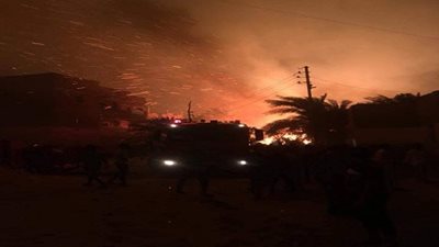 بالأسماء| إصابة 32 بينهم 4 أفراد شرطة ومدير الحماية المدنية في حريق الراشدة بـ الوادي الجديد 