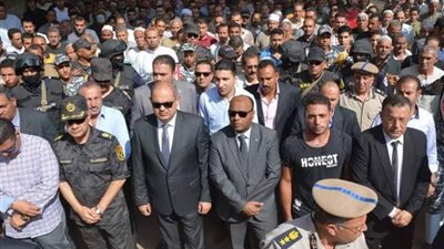 جنازة عسكرية لشهيد الواجب مساعد أول شرطة رمضان يوسف عتلم بـ الغربية 