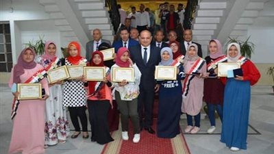 تكريم التربية الخاصة للأمل المشارك باحتفالات العيد القومي بـ الغربية 