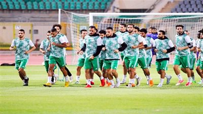 المصري يتدرب ببورسعيد استعدادا للجزيرة مطروح