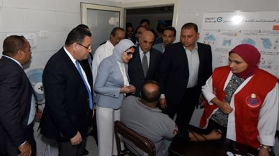 وزيرة الصحة تتفقد مستشفيات الإسكندرية لمتابعة مبادرة الرئيس للقضاء على فيروس سى