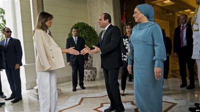 السيسي في أسبوع .. احتفالات بأكتوبر واستقبال لزوجة دونالد ترامب