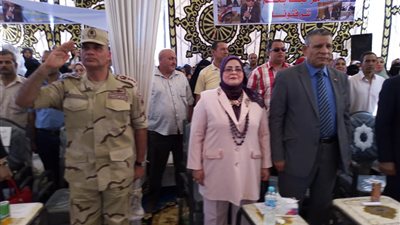 وكيل تعليم كفر الشيخ والمستشار العسكري يشهدان احتفال إدارة قلين بانتصارات أكتوبر