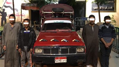 القبض على عصابة في تجارة الأسلحة النارية والذخائر بمحافظة المنيا