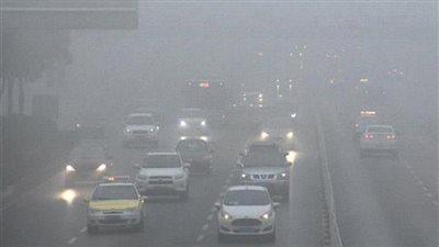 شلل مروري بمناطق الجيزة بسبب الشبورة المائية 