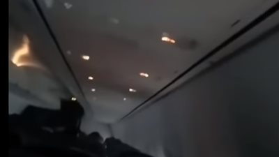 فيديو| آخر اللحظات قبل انفجار الطائرة الإندونيسية .. لم ينجو أحد 