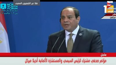 السيسي: نقدر دور ألمانيا في استقبال اللاجئين على أراضيها