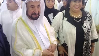 صور| إيناس عبد الدايم  تزين حفل افتتاح الدورة الـ 37 من معرض الشارقة الدولي للكتاب
