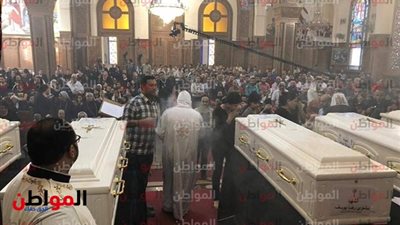 فيديو.. قداس حاشد لشهداء حادث المنيا الإرهابى بكنيسة الأمير تادروس 