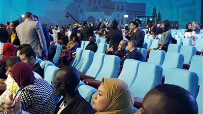 فيديو وصور.. استعدادات قاعة منتدى شباب العالم قبل ساعات من انطلاقه