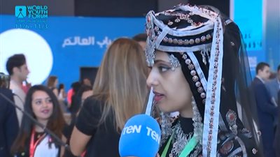 فيديو| ملكة جمال اليمن توجه رسالة للشباب من منتدى شباب العالم 