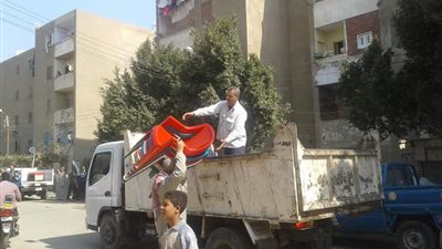 رفع 280 حالة إشغال متنوعة بشوارع مدينة ببا في بني سويف