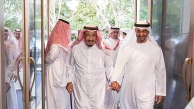  هذا ما قاله محمد بن زايد أثناء لقائه بالعاهل السعودى فى قصر العوجا بالرياض 