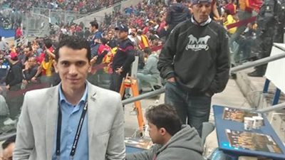 صور.. رئيس قسم الرياضة ببوابة المواطن لأعضاء جروب 