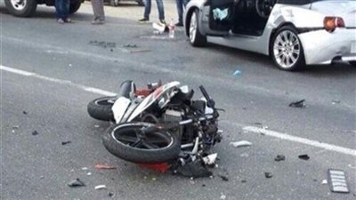 مصرع طالب في حادث تصادم سيارة ملاكي بموتوسيكل بالوادي الجديد