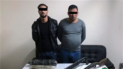 صور.. القبض على 9 مسجلين بحوزتهم 8 كيلو بانجو و6 أسلحة نارية في كفر الشيخ