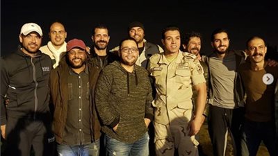 صورة| أحمد رزق من كواليس فيلم الممر 