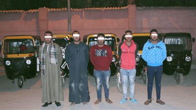 ضبط تشكيل عصابي لسرقة التوك توك بالمنيا