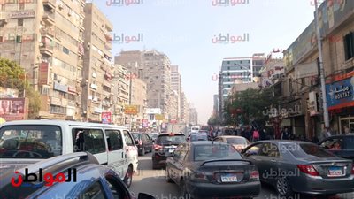 صور.. الحالة المرورية في الدقي اليوم الثلاثاء 27 نوفمبر 2018
