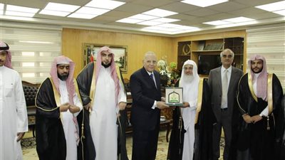 وفد قضائى سعودى فى زيارة لوزارة العدل 