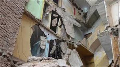إصابة طفل وسيدة في انهيار منزل بسوهاج