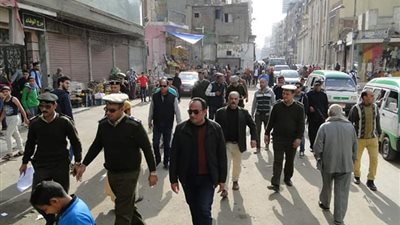 رفع 3838 حالة إشغالات ثابتة ومتحركة خلال حملة امنية بالبحيرة 