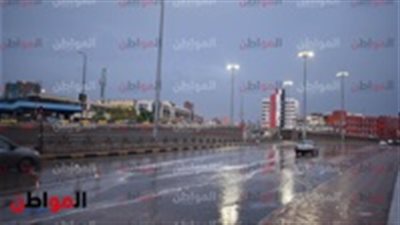 فيديو.. أمطار بطريق 