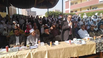 صور| احتفالية لذكرى المولد النبوي الشريف بمدرسة فاطمة الزهراء في ببا