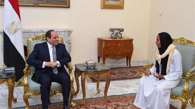 الرئيس السيسي ومروة