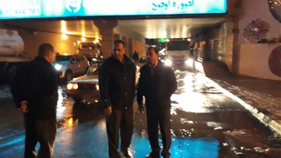 السكرتير الإسكندرية المساعد يتابع أعمال كسح الأمطار بأحياء شرق والعامرية أول