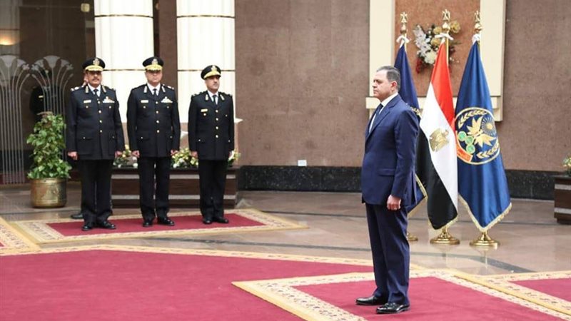 وزير الداخلية اثناء