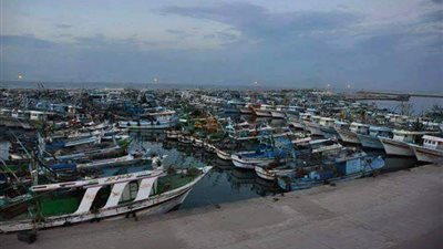 توقف حركة الصيد ببحيرة البرلس بسبب سوء الأحوال الجوية