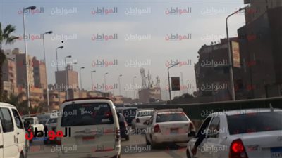 صور| الحالة المرورية.. ازدحام مروري أعلى كوبري فيصل