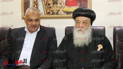صور| مستقبل وطن يطمئن على صحة  نيافة الانبا هدرا مطران أسوان 