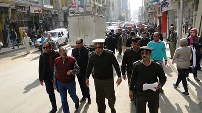 رفع 416 حالة إشغالات ثابتة ومتحركة خلال حملة أمنية بالبحيرة 