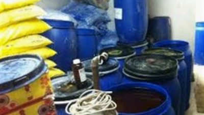 ضبط مصنع منظفات بدون ترخيص في البحيرة 