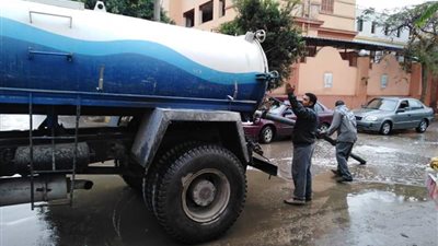 تطهير جميع مطابق وشبكات الصرف الصحي ببني سويف 