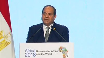 الرئيس السيسى يكشف فى منتدى أفريقيا 2018 حجم الاستثمارات المصرية فى القارة السمراء 