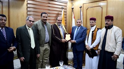 تفاصيل زيارة المجلس الأعلى للقبائل العربية لجامعة بني سويف 